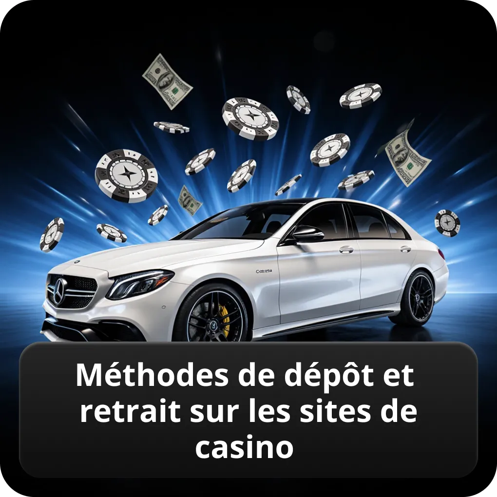 Méthodes de dépôt et retrait sur les sites de casino